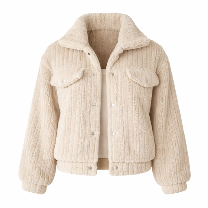 Florienne™ Fuzzy Single-Breasted Coat