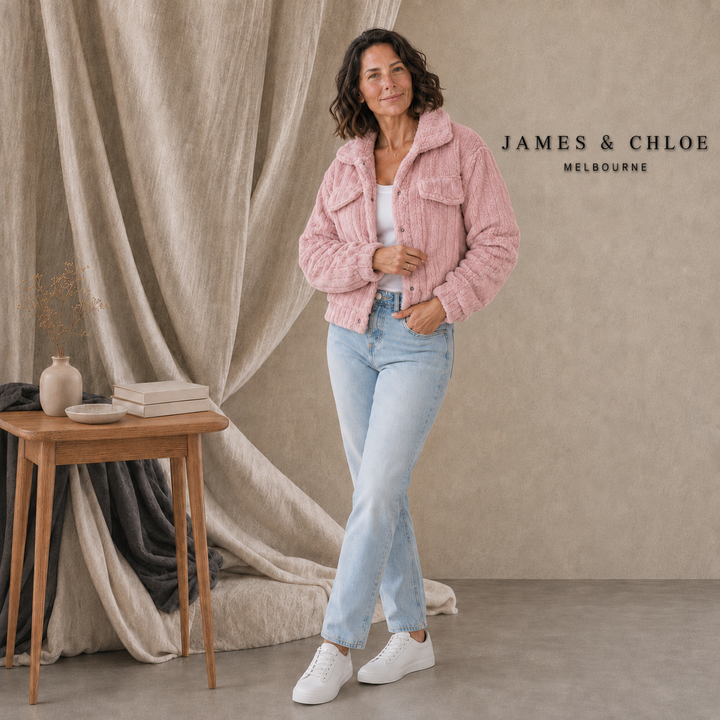 Florienne™ Fuzzy Single-Breasted Coat