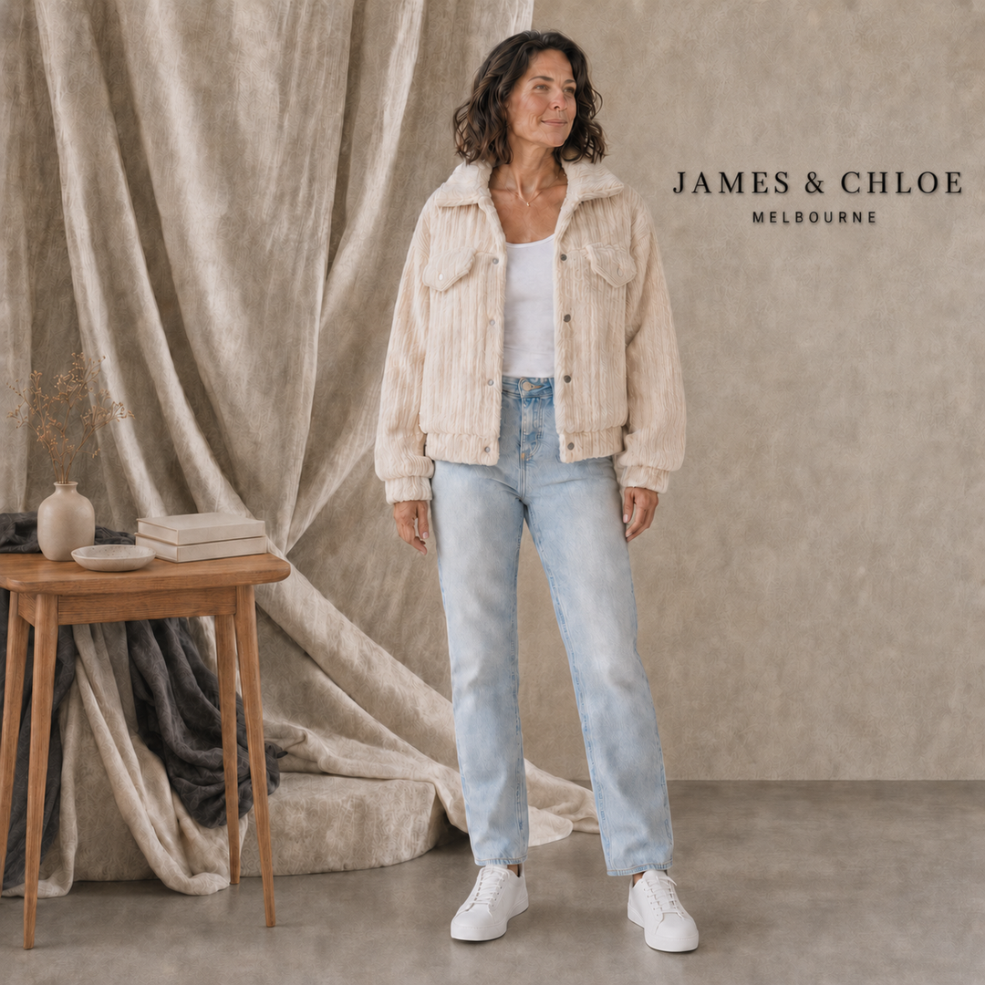 Florienne™ Fuzzy Single-Breasted Coat
