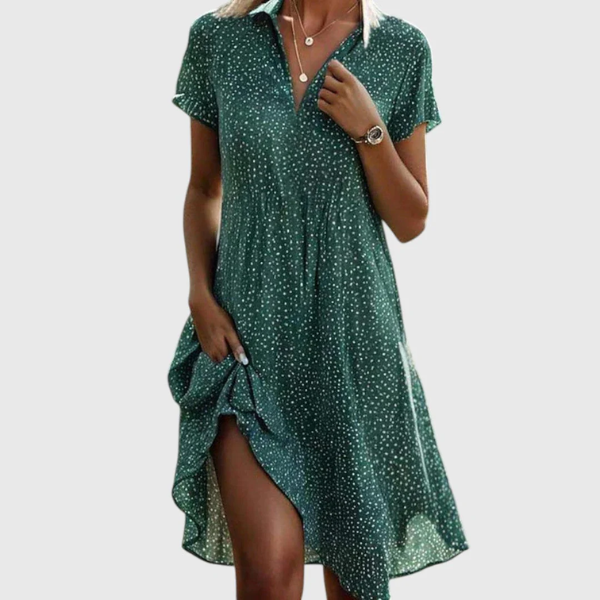 Marina - Short Sleeve Midi Dress