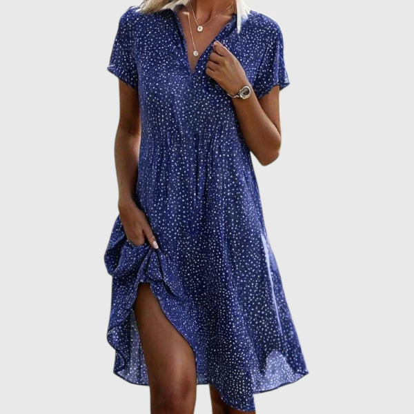 Marina - Short Sleeve Midi Dress