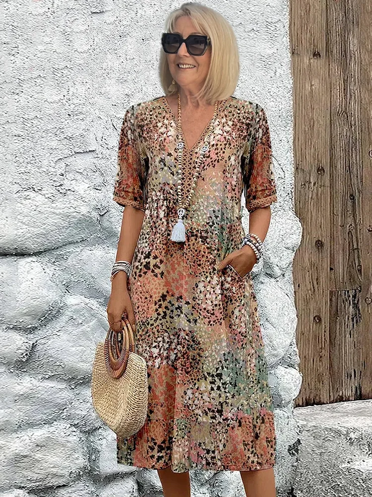 Andrea™ Vibrant Midi Dress