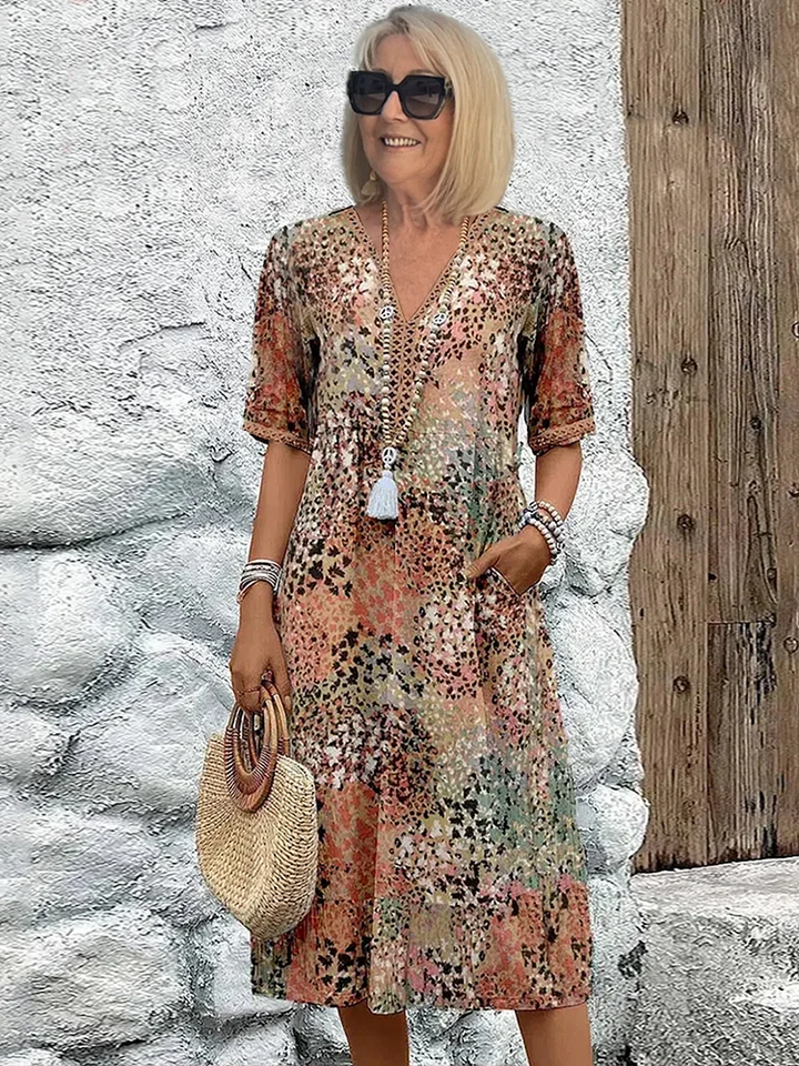 Andrea™ Vibrant Midi Dress