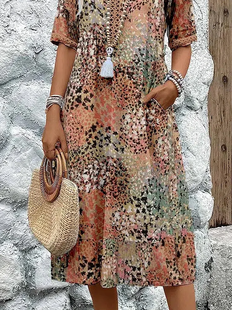 Andrea™ Vibrant Midi Dress