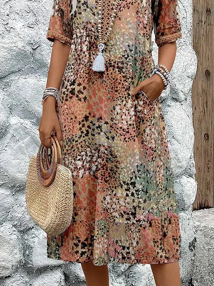 Andrea™ Vibrant Midi Dress