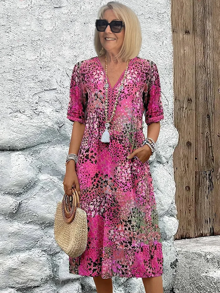 Andrea™ Vibrant Midi Dress