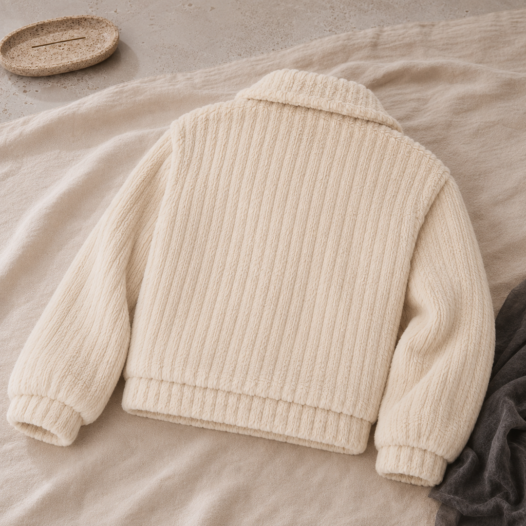 Florienne™ Fuzzy Single-Breasted Coat